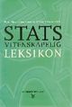 Omslagsbilde:Statsvitenskapelig leksikon