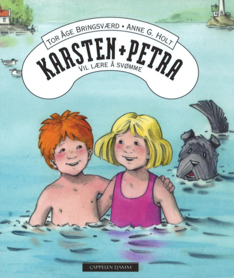 Karsten og Petra vil lære å svømme