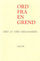 Omslagsbilde:Ord fra en grend : Dikt