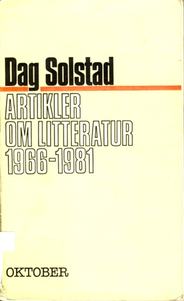 Artikler om litteratur 1966-1981