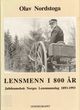 Omslagsbilde:Lensmenn i 800 år : jubileumsbok Norges lensmannslag 1893-1993 Olav Nordstoga ; utgitt av Norges lensmannslag ; i samarbeid med Justisdepartementet