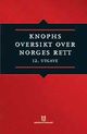 Omslagsbilde:Knophs oversikt over Norges rett