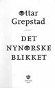 Omslagsbilde:Det nynorske blikket