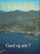 Omslagsbilde:Tysvær : Gard og ætt . 7 . Nedstrand II