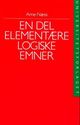 Omslagsbilde:En del elementære logiske emner