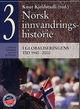 Cover photo:Norsk innvandringshistorie . Bind 3 . I globaliseringens tid 1940-2000