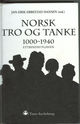 Omslagsbilde:Norsk tro og tanke : 1000-1940