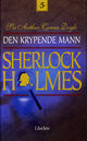 Omslagsbilde:Den krypende mann : og andre Sherlock Holmes-saker