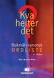Cover photo:Kva heiter det? : bokmål-nynorsk ordliste
