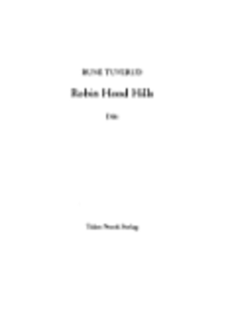 Robin Hood Hills : dikt