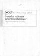 Omslagsbilde:Samiske sedvaner og rettsoppfatninger : bakgrunnsmateriale for Samerettsutvalget