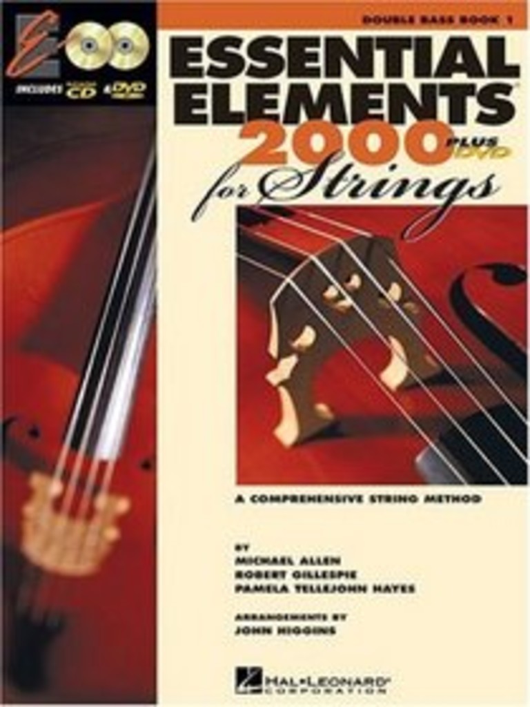 Essential elements for strings 2000 : a comprehensive string method : double bass : book one