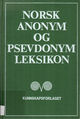 Omslagsbilde:Norsk anonym- og psevdonymleksikon