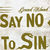 Omslagsbilde:Say no to sin