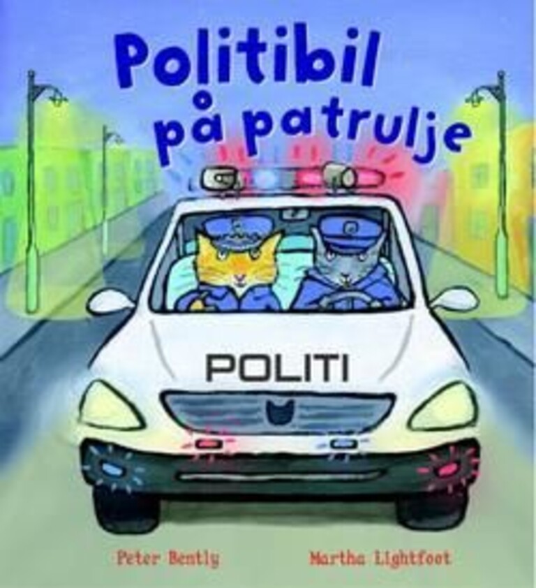 Politibil på patrulje