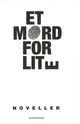 Omslagsbilde:Et mord for lite : 13 krimnoveller