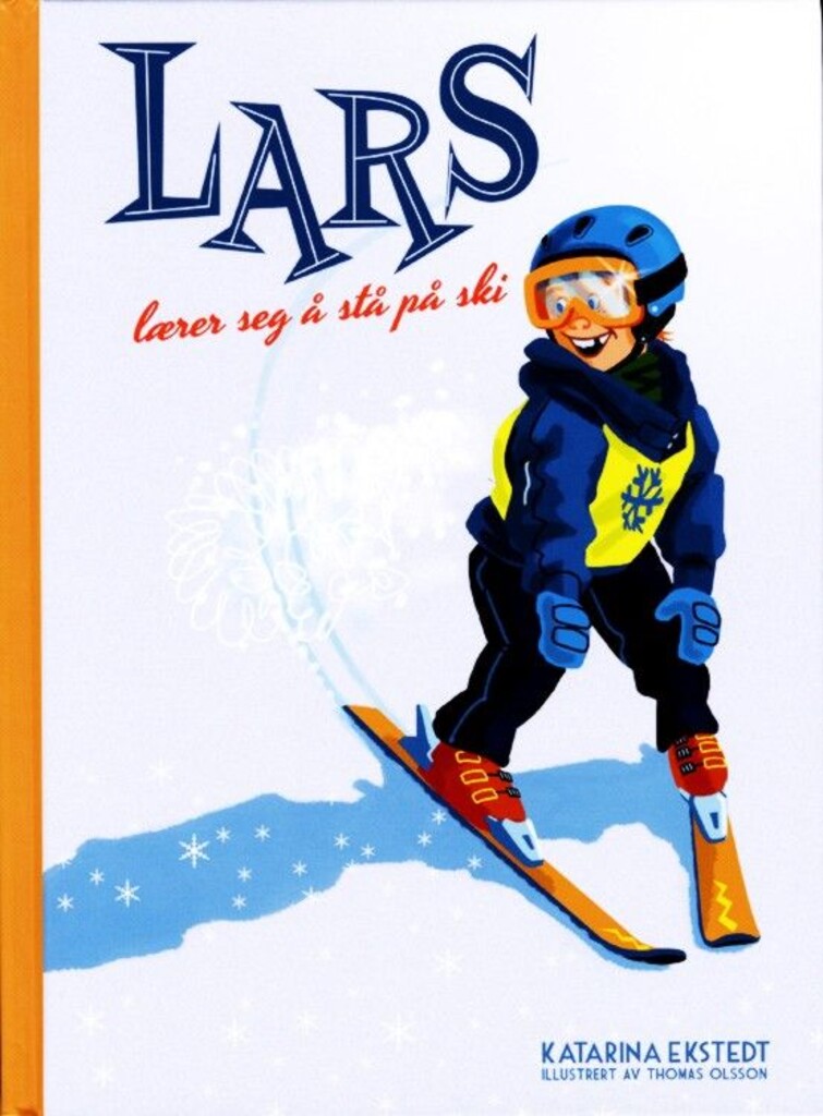 Lars lærer seg å stå på ski!