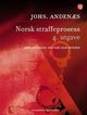 Omslagsbilde:Norsk straffeprosess