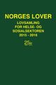 Omslagsbilde:Norges lover : lovsamling for helse- og sosialsektoren 2015-2016