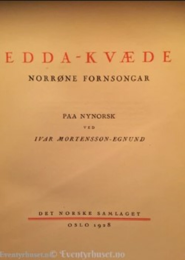 Edda-kvæde : norrøne fornsongar : utdrag