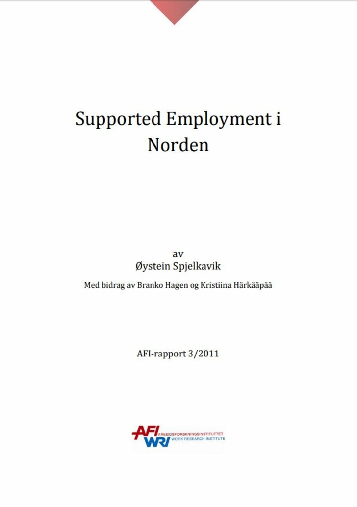 Supported employment i Norden