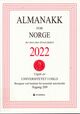 Cover photo:Almanakk for Norge 2022 : for året etter Kristi fødsel