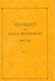 Omslagsbilde:Årsskrift for Agder historielag 1962-1963 . nr. 41
