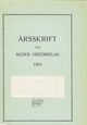 Omslagsbilde:Årsskrift for Agder historielag 1965 . nr. 43