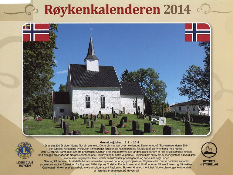 Røykenkalenderen 2014 : Grunnlovsjubileet 1814-2014