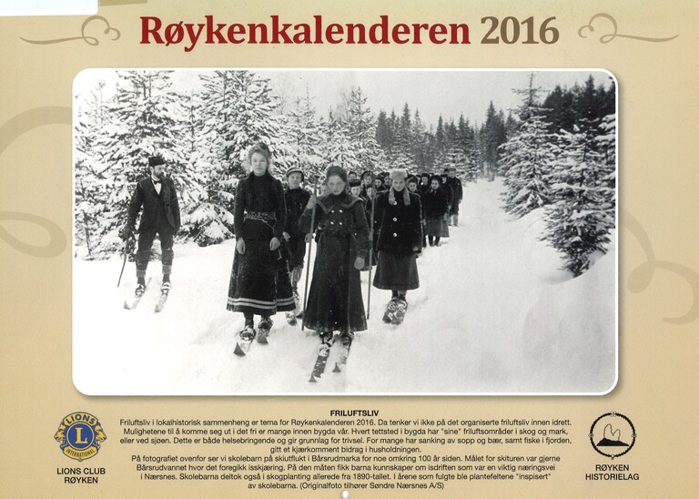 Røykenkalenderen 2016 : Friluftsliv