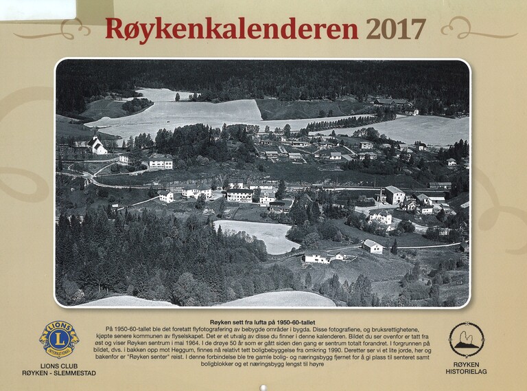 Røykenkalenderen 2017 : Røyken sett fra lufta på 1950-60-tallet