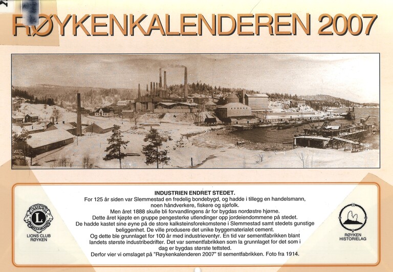 Røykenkalenderen 2007 : industrien endret stedet