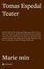 Omslagsbilde:Marie min : (teater)